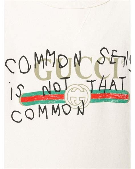 common sense is not that common gucci significato|dazed and confused gucci.